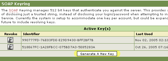 Step Three: Key Creation