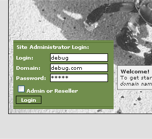 Login prompt